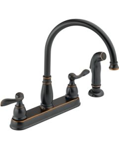  DELTA KITCHEN FAUCET W/SPRAY 21996LF-OB