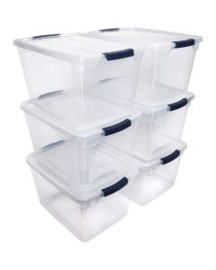 RUBBERMAID STORAGE CONTAINER CLEAR 30QT 201-8117